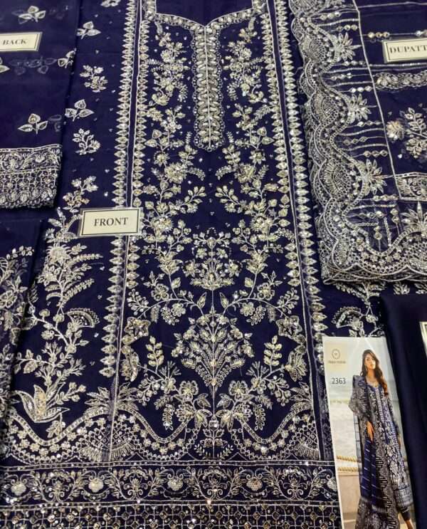 Gulaal-Design No 2363-Color Navy Blue - Image 8